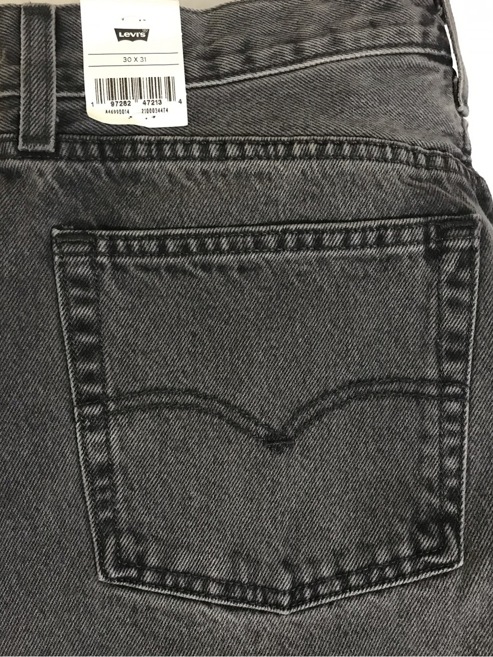 Levi's 501 ‘81 Women’s Front Button Straight Leg High Rise Tapered Charcoal Jean - Picture 8 of 12